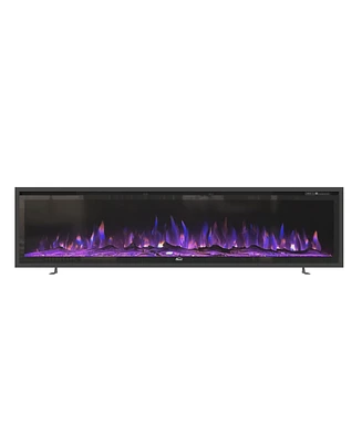 Boyel Living Recessed Wall-mounted Freestanding Multifunctional Electric Fireplace