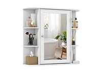 Slickblue Bathroom Wall Mirror Medicine Cabinet with Storage Shelves for Organization