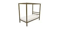 Slickblue Contemporary Steel Canopy Bed Frame with Metal Finish