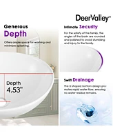 DeerValley Horizon 16" x 13'' Oval Vitreous China Vessel Bathroom Sink