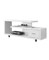 Slickblue Modern Tv Stand for Flat Screen Tv with Storage and Sleek Design