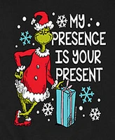 Airwaves Men's The Grinch My Presence Is Your Present Long Sleeve Fleece