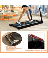 Gymax 3HP Walking Running Jogging Exercise Machine App Control Folding Treadmill