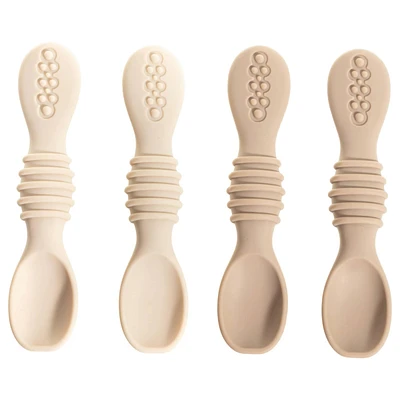 Sperric Toddler Silicone Spoons Led Weaning 4-Pack