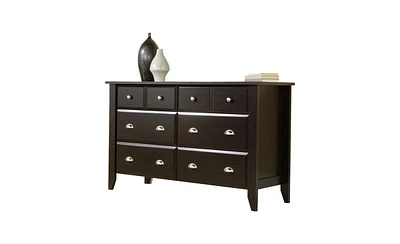 Slickblue Wood 6-Drawer Wardrobe Dresser - Stylish and Spacious Storage Solution