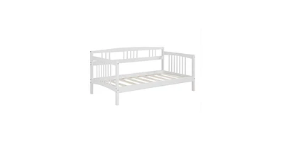 Slickblue Sturdy Pine Wood Day Bed Frame for Bedrooms or Living Rooms