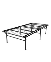 Slickblue High Rise Metal Platform Bed Frame Heavy Duty Construction for Support