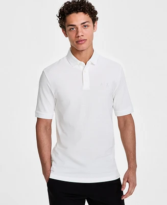 A|X Armani Exchange Men's Stud Logo Polo Shirt