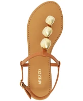 Arezzo Women's Soroya Round Toe Flat Sandals