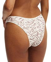 Cotton On Women's Tiger-Print Refined High-Side Brazilian Bikini Bottoms