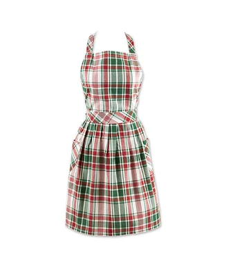 Design Imports Yuletide Plaid Apron