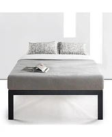 Slickblue Metal Platform Bed Frame with Wooden Slats Quick Assembly