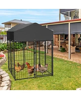 Bingopaw High Dog Cage Outdoor Dog Kennels Playpen Crate Waterproof Sun Shadow Cover