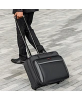 Alpine Swiss Rolling Briefcase Wheeled Overnight Carry on Bag up to 15.6” Laptop