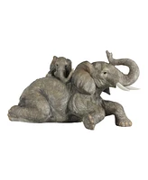 Fc Design "2-pc Gift Set" 8.50"W Elephant with Cub Figurine Statue Ornament Home Room Office Decor and Perfect Gift Ideas for Housewarming, Holidays a