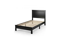 Slickblue Contemporary College Dorm Bed Frame with Wooden Platform