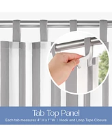 Awesome Home Outdoor Cabana Stripe Uv Protected Privacy Tab Top Curtain Panel