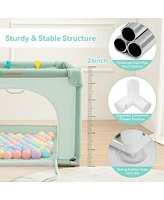 Comomy Small Baby Playpen Activity Center Play Yard Indoor Outdoor 36"x 36"