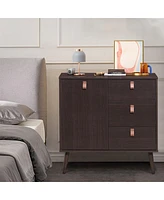 Gouun 3-drawer Sideboard Storage Display Cabinet