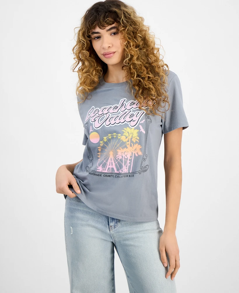 Love Tribe Juniors' Coachella Valley Graphic Print T-Shirt