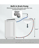 Gouun 8 lbs Portable Mini Twin Tub Spinner Semi-Automatic Washing Machine