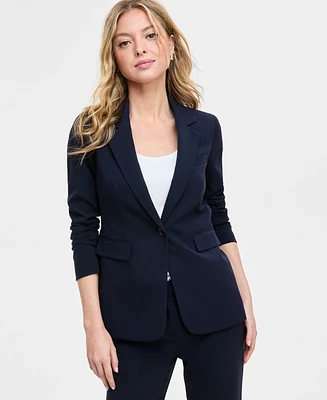 Bar Iii Women's One-Button Notch-Collar Blazer, Created for Macy's