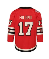 Outerstuff Big Boys and Girls Nick Foligno Red Chicago Blackhawks 2025 Nhl Winter Classic Premier Player Jersey