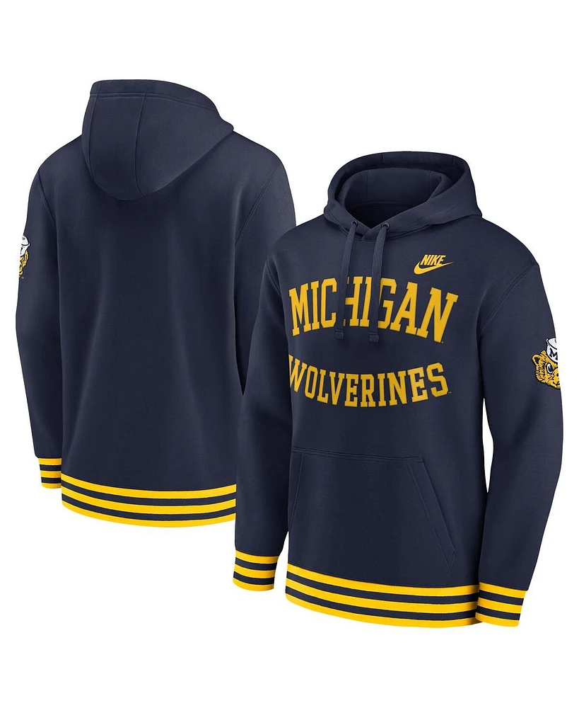 Nike Men's Navy Michigan Wolverines Legacy Retro Pullover Hoodie