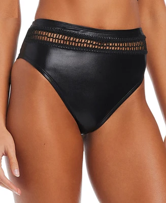 Bar Iii Women's Midnight Boho High-Rise Bikini Bottoms, Exclusively at Macy's