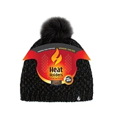 Heat Holders Corsica Basket Weave Pom-Pom Hat