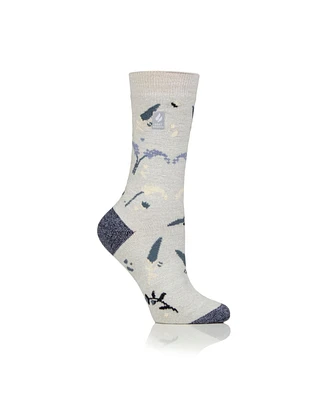 Heat Holders Ultra Lite Eloise Floral Crew Sock