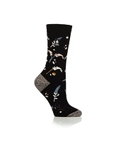 Heat Holders Ultra Lite Eliza Floral Crew Socks