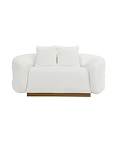 Homelegance 71" White Label Lyman Sherpa Love Seat