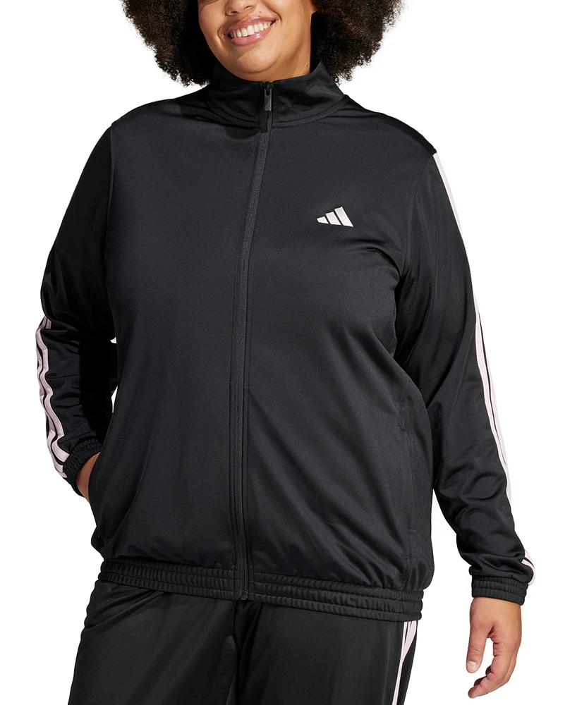 adidas Plus Essentials Tricot Three Stripes Track Jacket