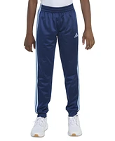 adidas Big Boys Elastic-Waistband 3-Stipe Tricot Jogger Pants