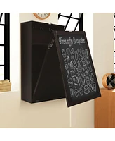 Gouun Convertible Wall Mounted Table with A Chalkboard