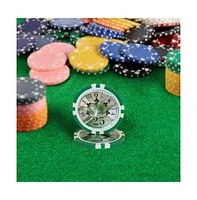 Slickblue Ben Franklin Holo Inlay Poker Chips (25-Pack) Premium Quality Poker Chips