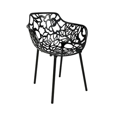 LeisureMod Modern Devon Aluminum Armchair