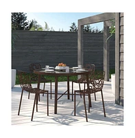 LeisureMod Modern Devon Aluminum Chair