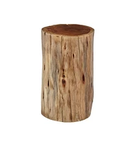 Jofran Global Archive Solid Wood Live Edge Stump Accent Table