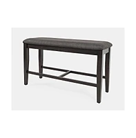 Jofran American Rustics Upholstered 42" Counter Bench