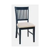 Jofran Craftsman Slat-Back Upholstered Desk Chair