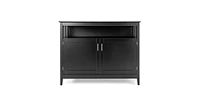 Slickblue Wood 2-Door Dining Buffet Sideboard Cabinet with Open Storage Shelf