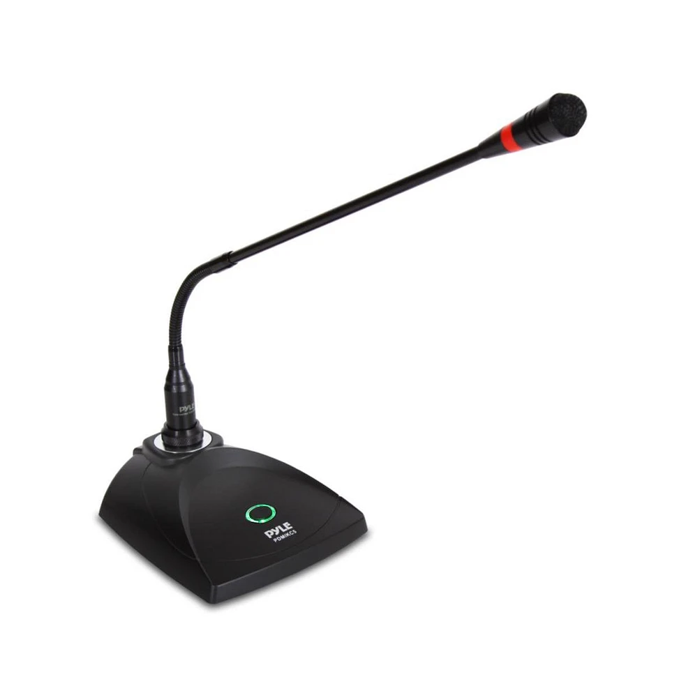 Pyle Table Top Conference Microphone, Adjustable Gooseneck Condenser, Cardioid Pickup Pattern