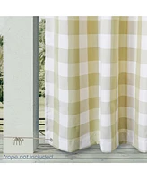 Awesome Home Wonderland Check Outdoor Uv Protected Privacy Panel, 52"x84"