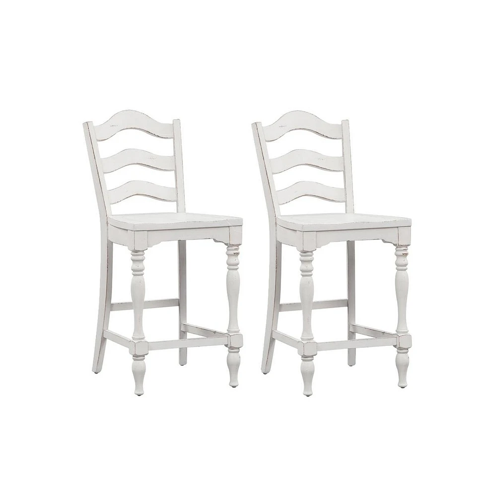 Liberty Furniture Ladder Back Counter Chair (Rta)-Set of 2