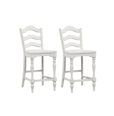 Liberty Furniture Ladder Back Counter Chair (Rta)-Set of 2