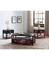 Kings Brand Furniture Willard 3-Piece Occasional Table Set