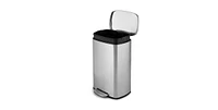 Slickblue 13-Gallon Modern Stainless Steel Kitchen Trash Can with Foot Step Pedal Design