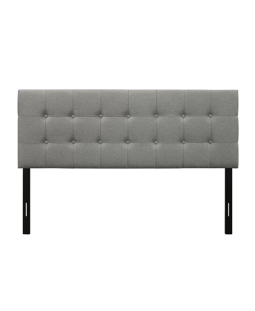 Slickblue Contemporary Button-Tufted Headboard in Upholstered Fabric
